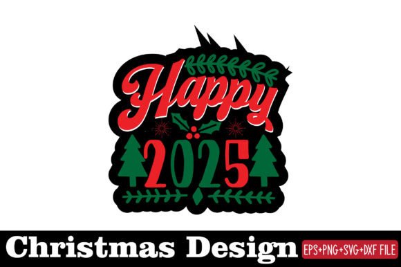 Christmas Sticker, Happy 2025: A Designer's Review