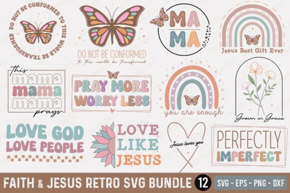 Faith Jesus Retro SVG Bundle Review