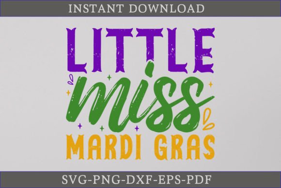 Little Miss Mardi Gras Shirt SVG File Review