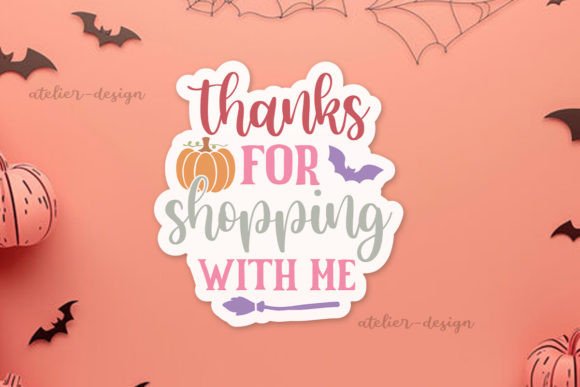 Thanks for Shopping with Me Sticker Review